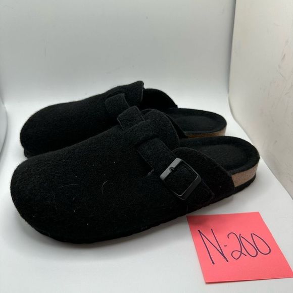 CUSHIONAIRE Womens Clog 10 BLACK - Picture 3 of 7